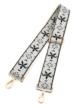 Yul Flower Bag Strap / Navy