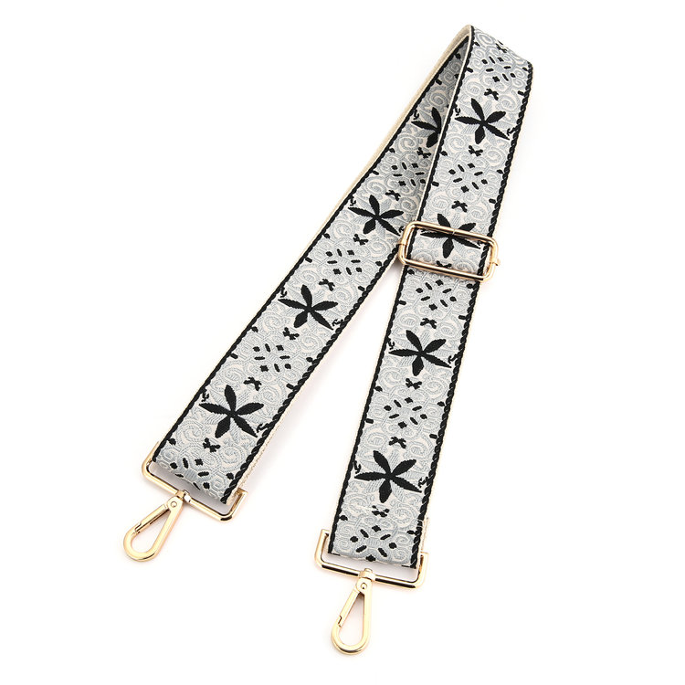 Yul Flower Bag Strap / Navy