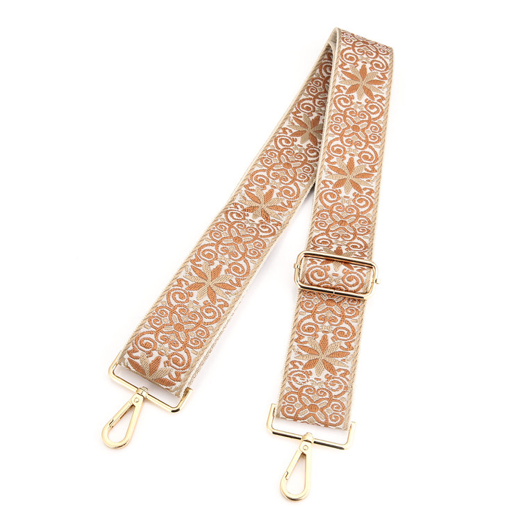 Yul Flower Bag Strap / Brown