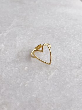 Gold Happy Heart Ring