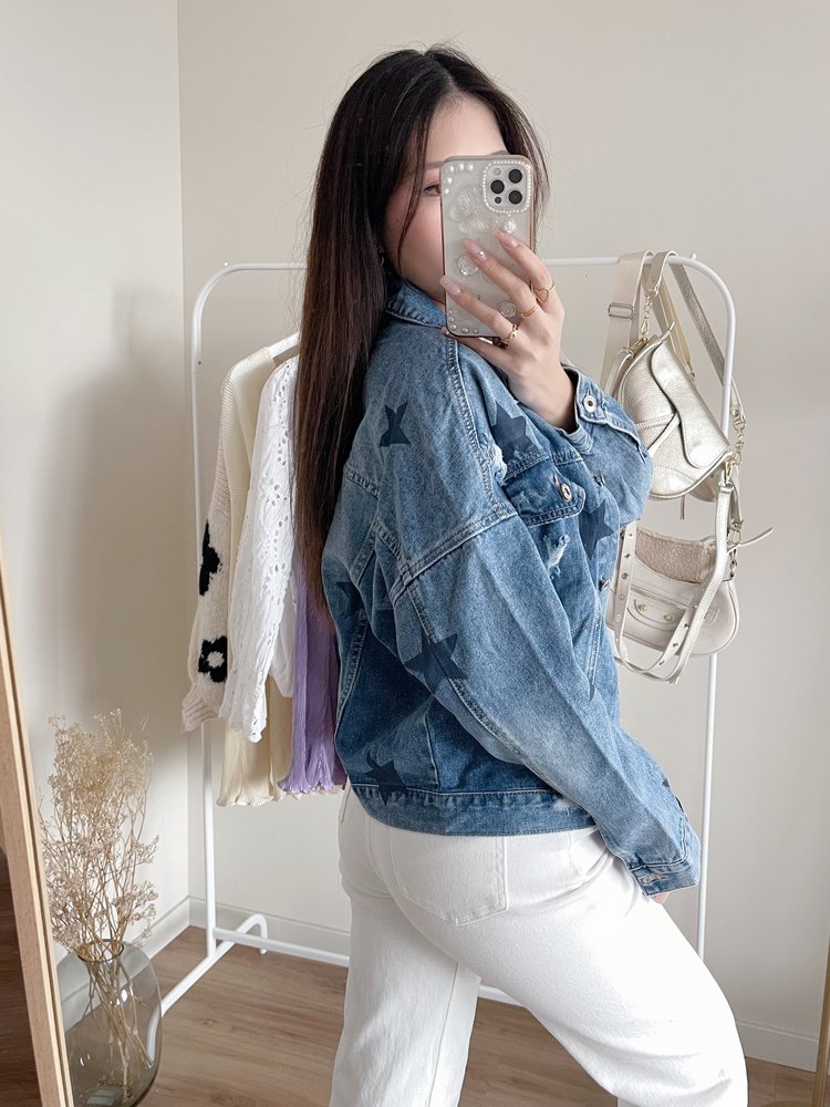 Ziza Star Denim Jacket / Blue