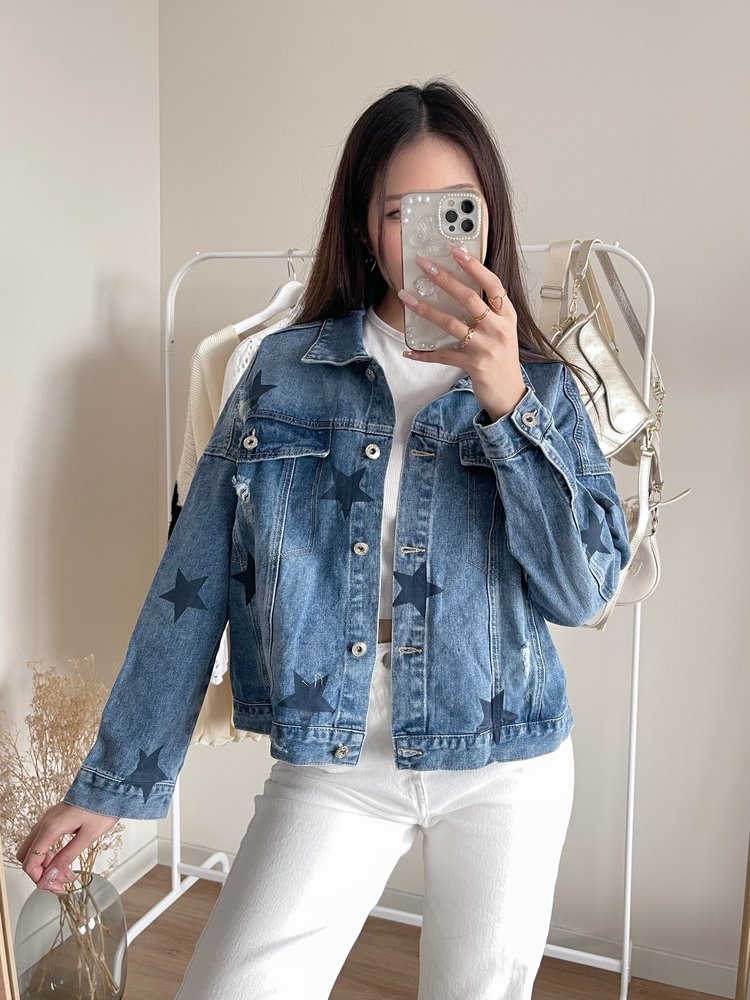 Ziza Star Denim Jacket / Blue