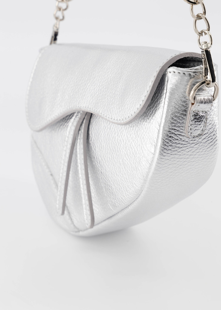 Lulu Moon Bag / Metallic Silver