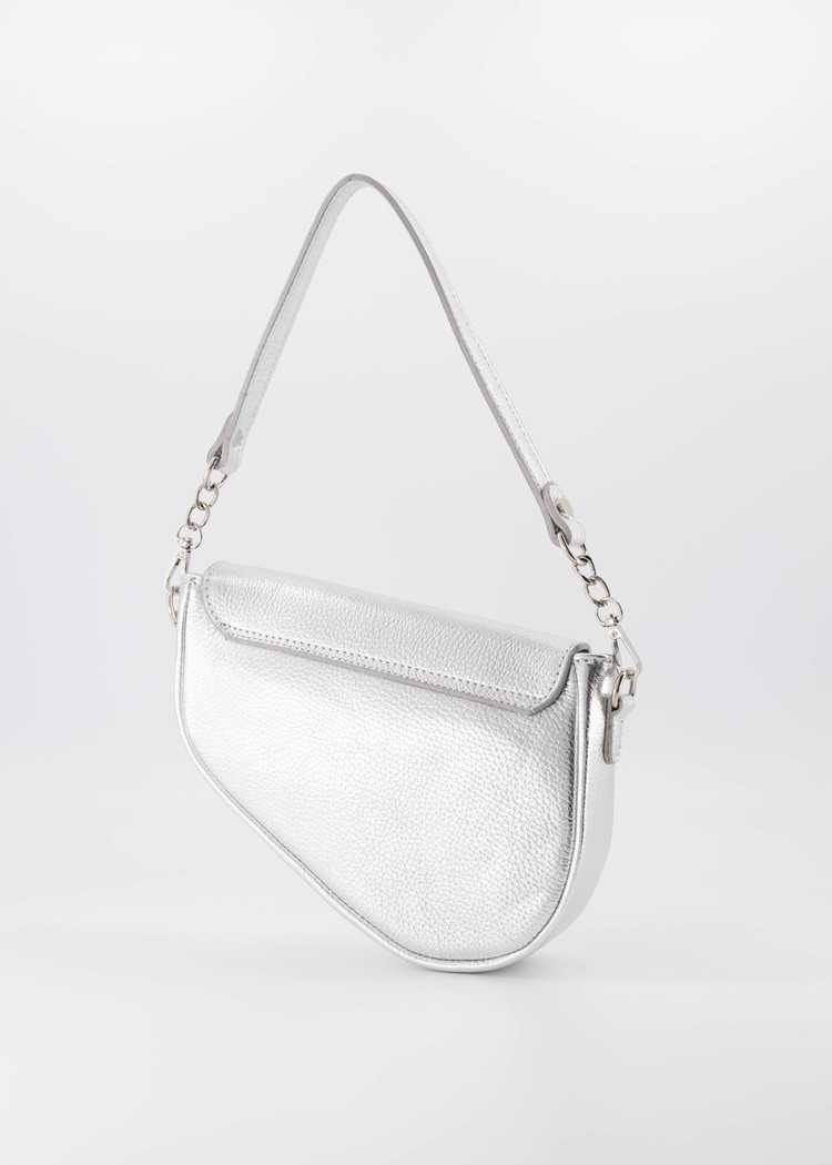 Lulu Moon Bag / Metallic Silver