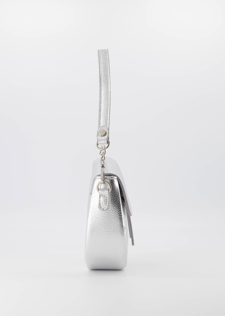 Lulu Moon Bag / Metallic Silver