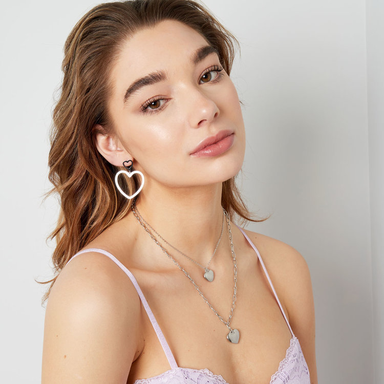 Silver Simple Heart Necklace