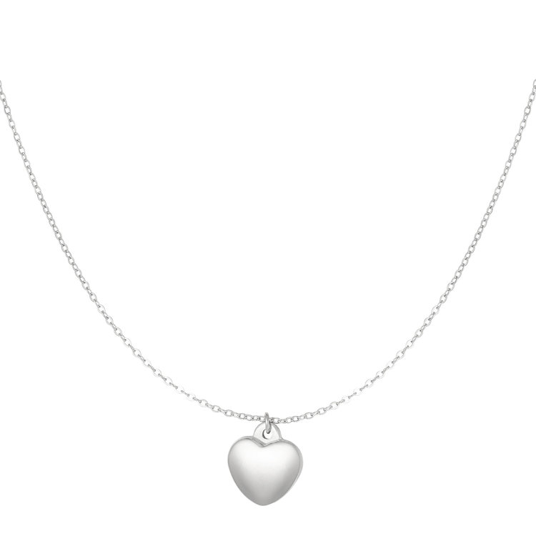 Silver Simple Heart Necklace