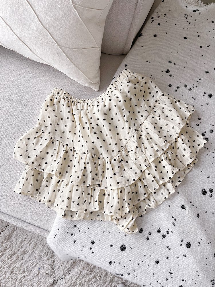 Manu Star Ruffle Skort / Beige