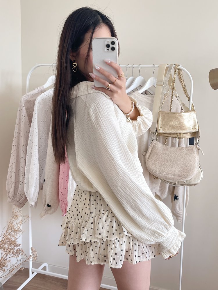 Manu Star Ruffle Skort / Beige