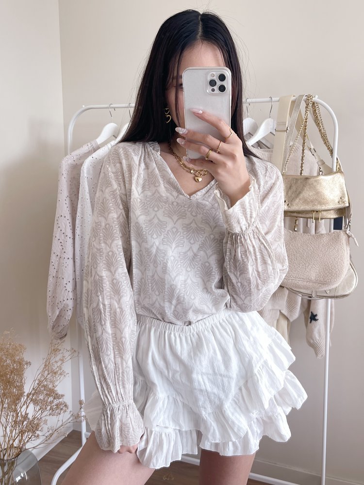 Sammy Boho Blouse / Beige