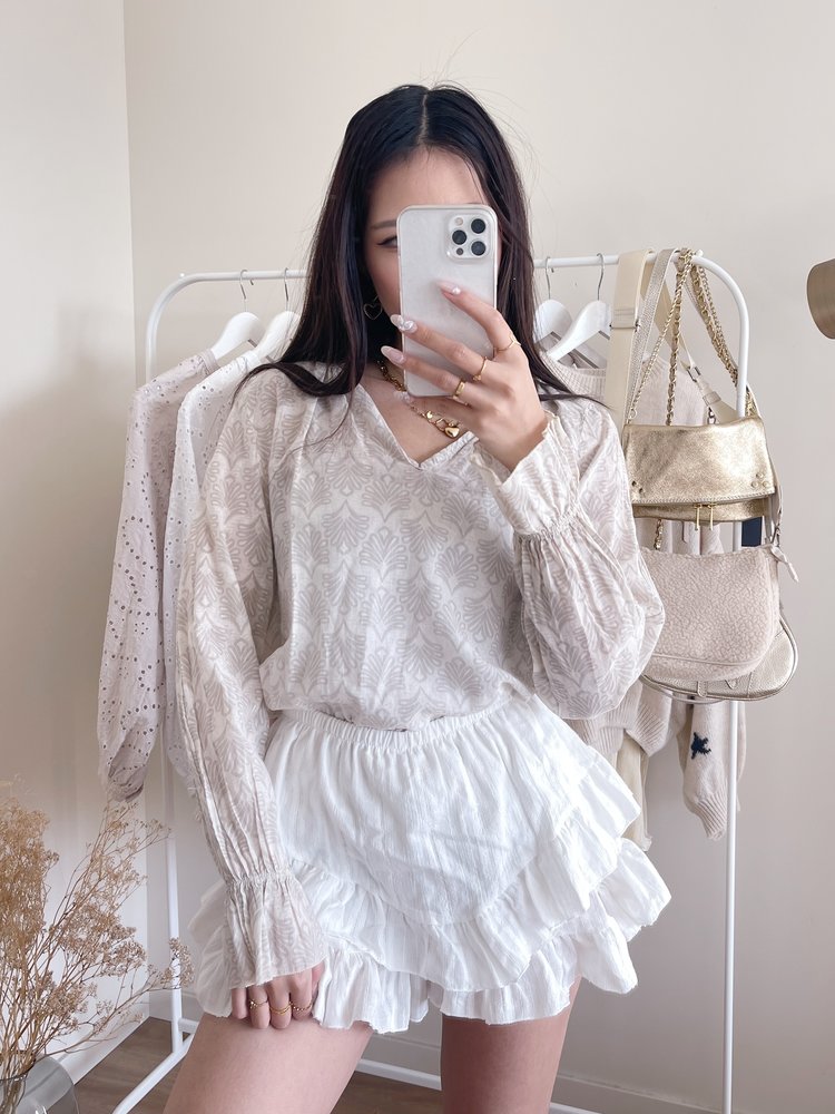 Sammy Boho Blouse / Beige