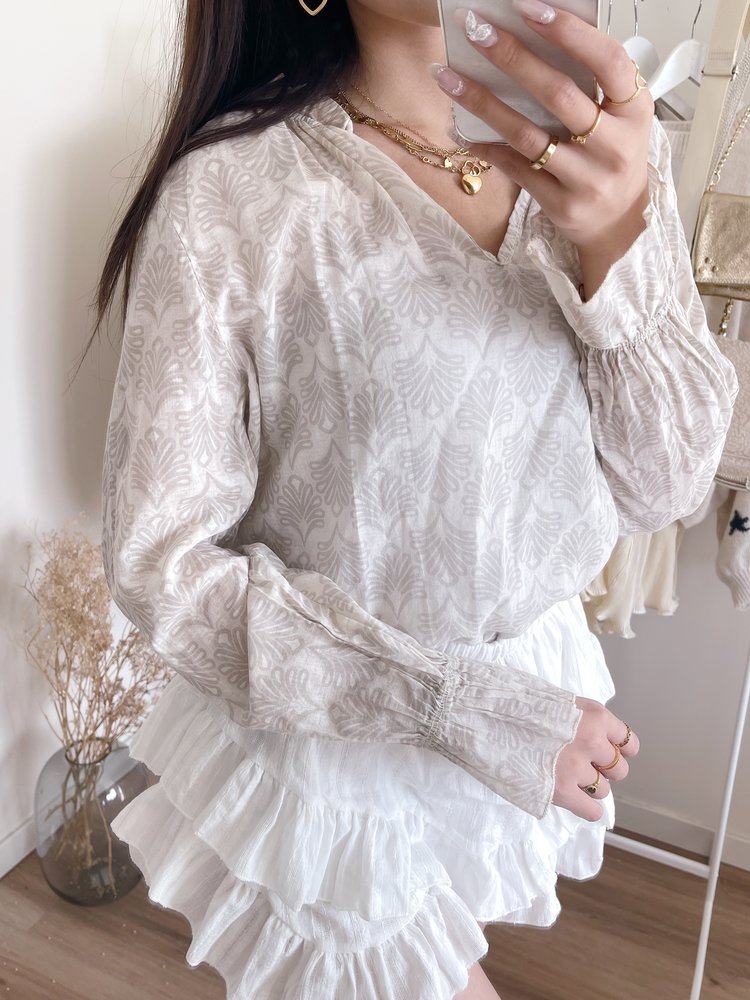 Sammy Boho Blouse / Beige