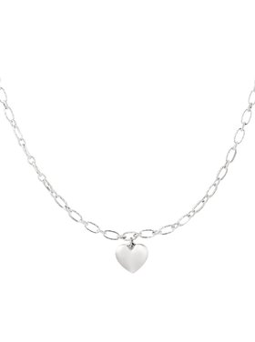 Silver Heart Pendant Necklace