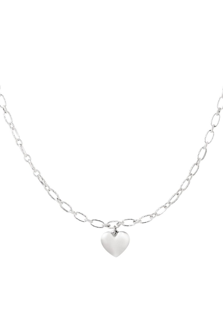 Silver Heart Pendant Necklace