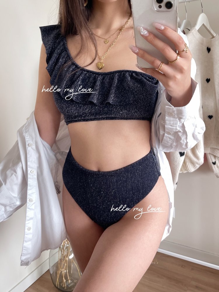 Amalfi Glitter Bikini Set / Navy Blue