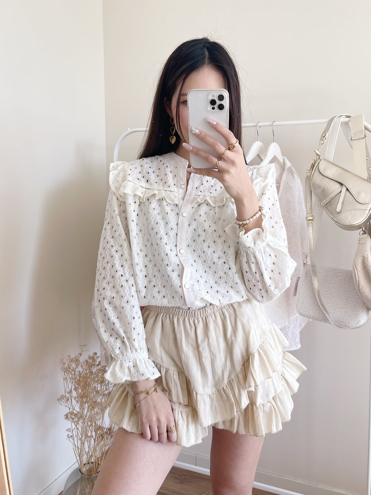 Florence Ruffle Skort / Beige