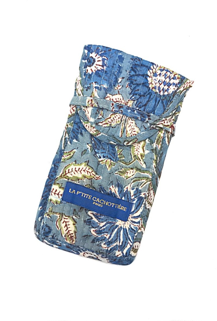 Loua Flower Sunglasses Holder / Dark Blue