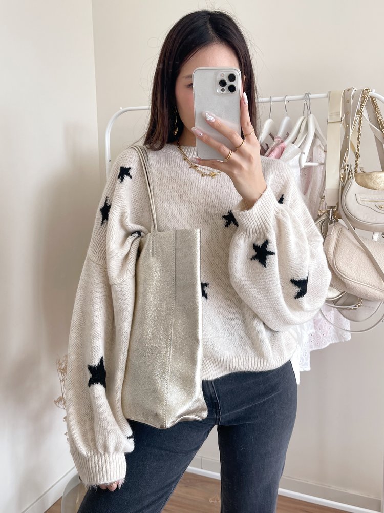 Franka Shopper Shoulder Bag / Metallic Gold