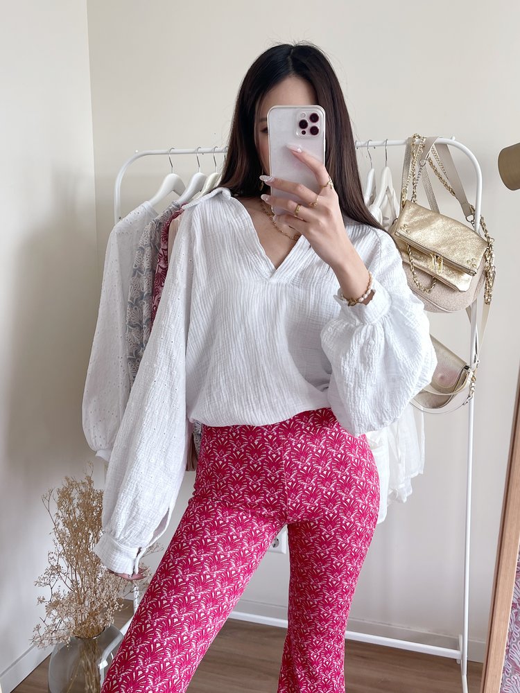 Jurin Oversized Blouse / White