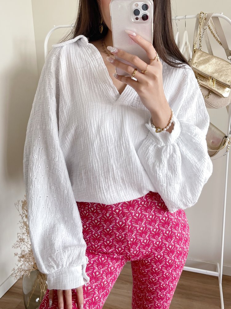 Jurin Oversized Blouse / White