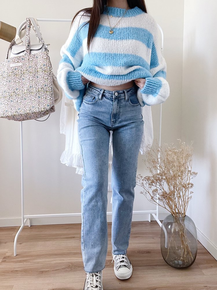 Jelena Straight Leg Jeans / Blue