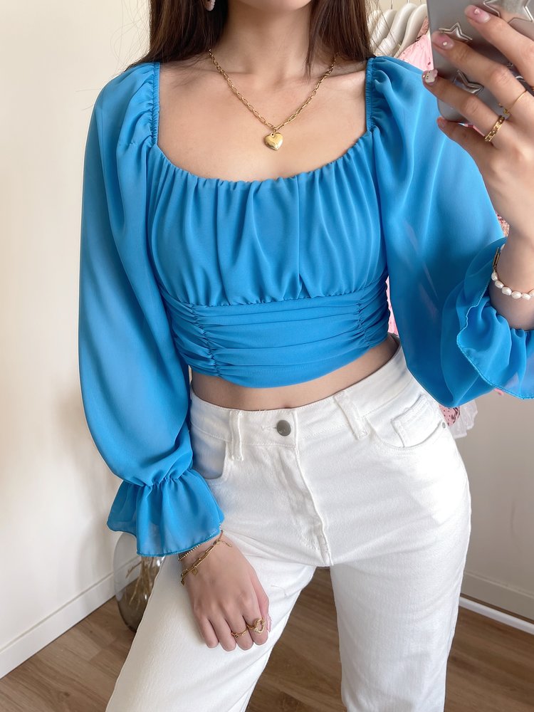 Rosalina Crop Top /  Blue