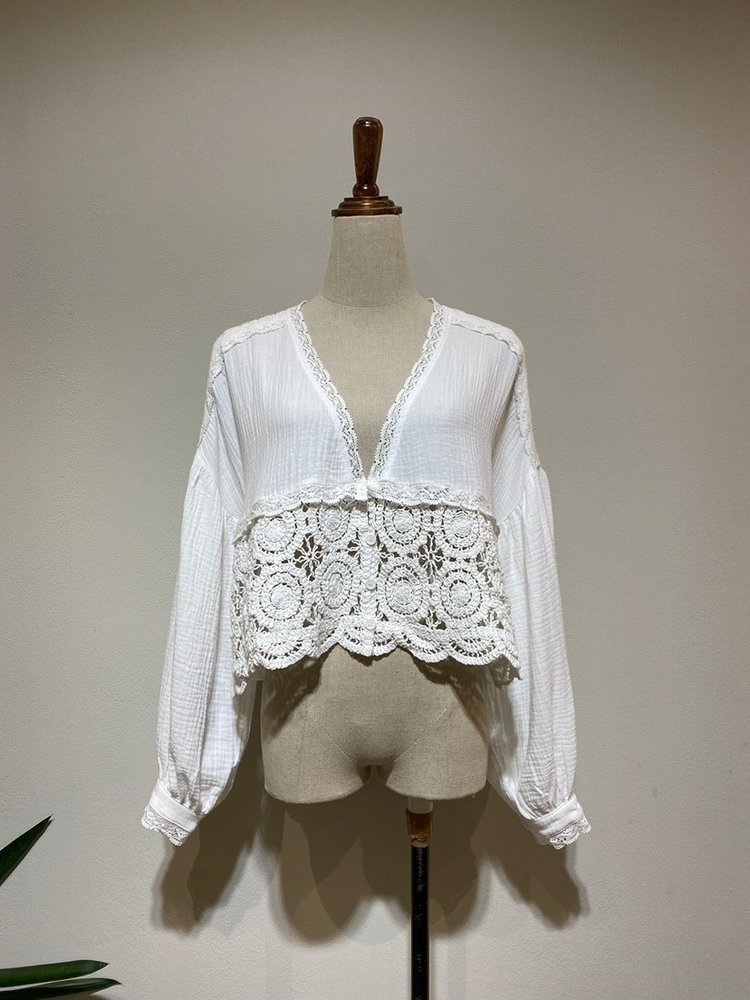 Asaya Crochet Blouse /  White