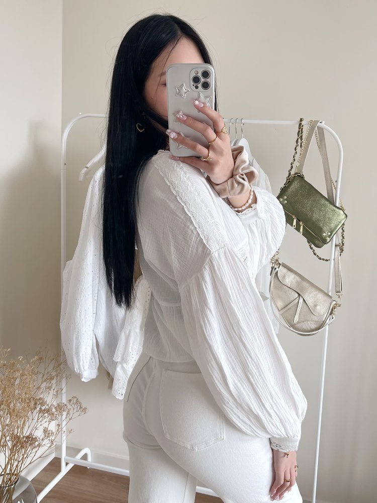 Asaya Crochet Blouse /  White