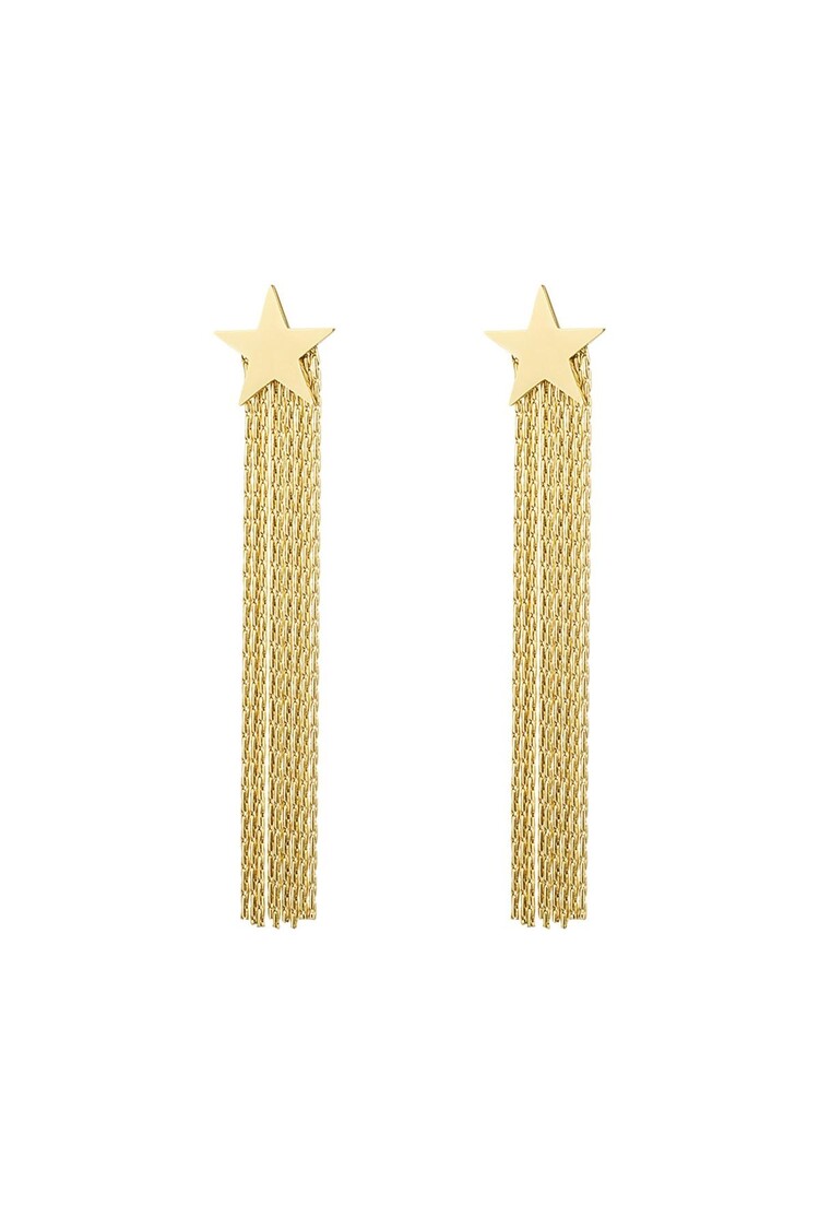 Gold Shooting Star Earrings