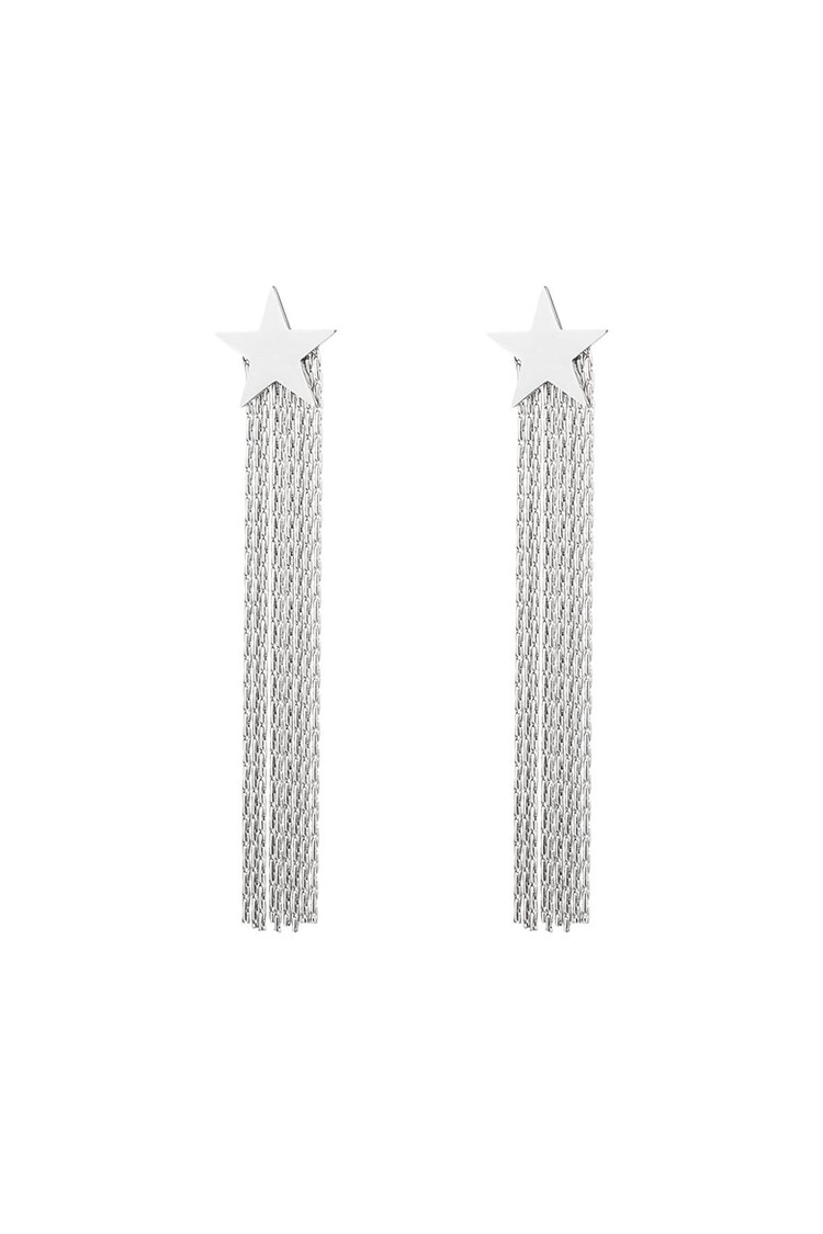 Silver Shooting Star Earrings