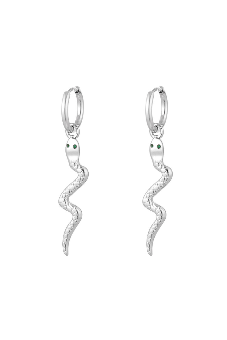Silver Snake Charmer Earrings