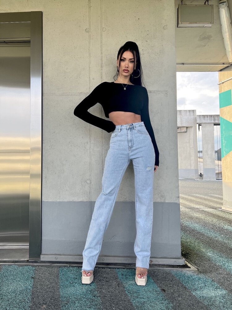 Nola Straight Leg Jeans / Blue (TALL)