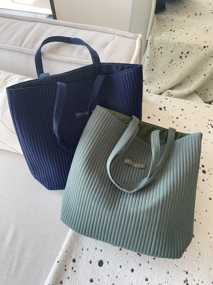 Suze Plain Tote Bag / Army Green