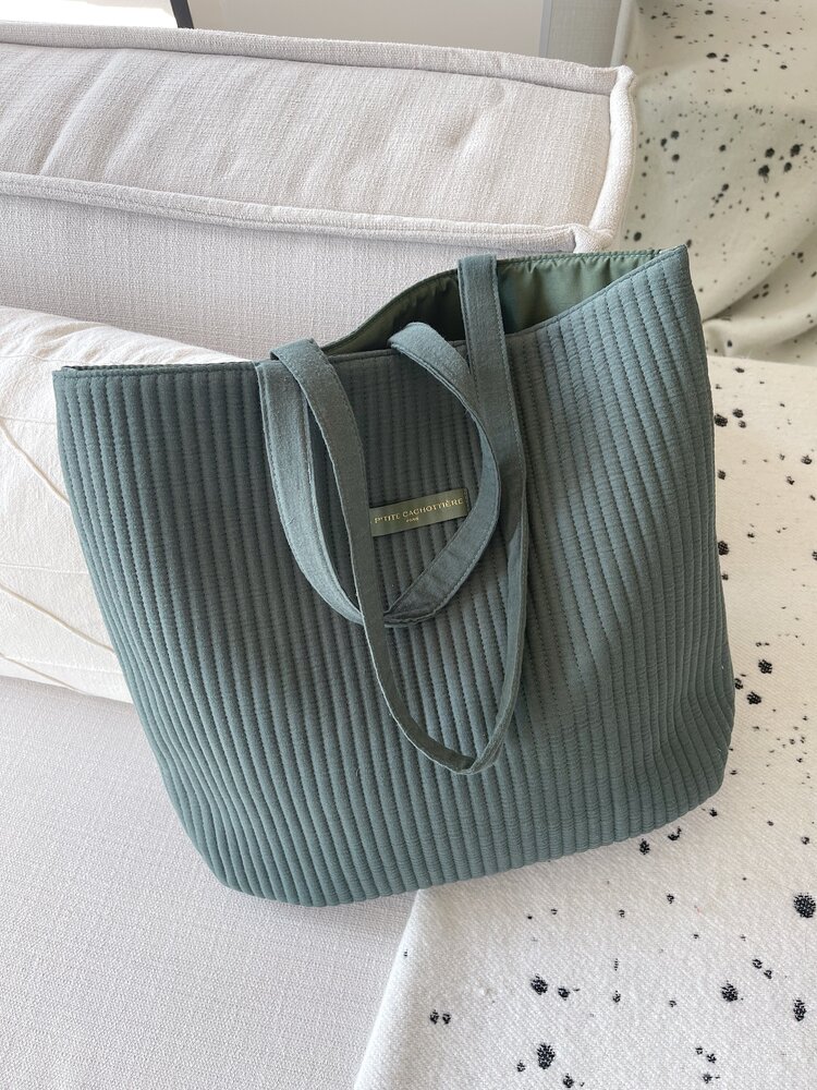 Suze Plain Tote Bag / Army Green