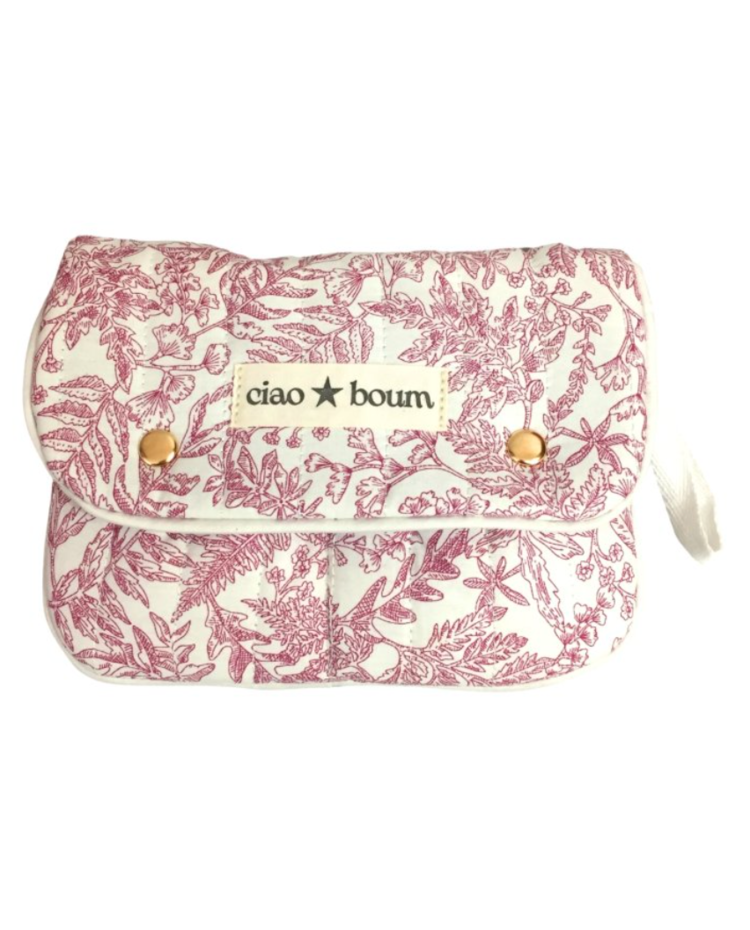 Sofie Flower Pochette Bag / Pink & Cream