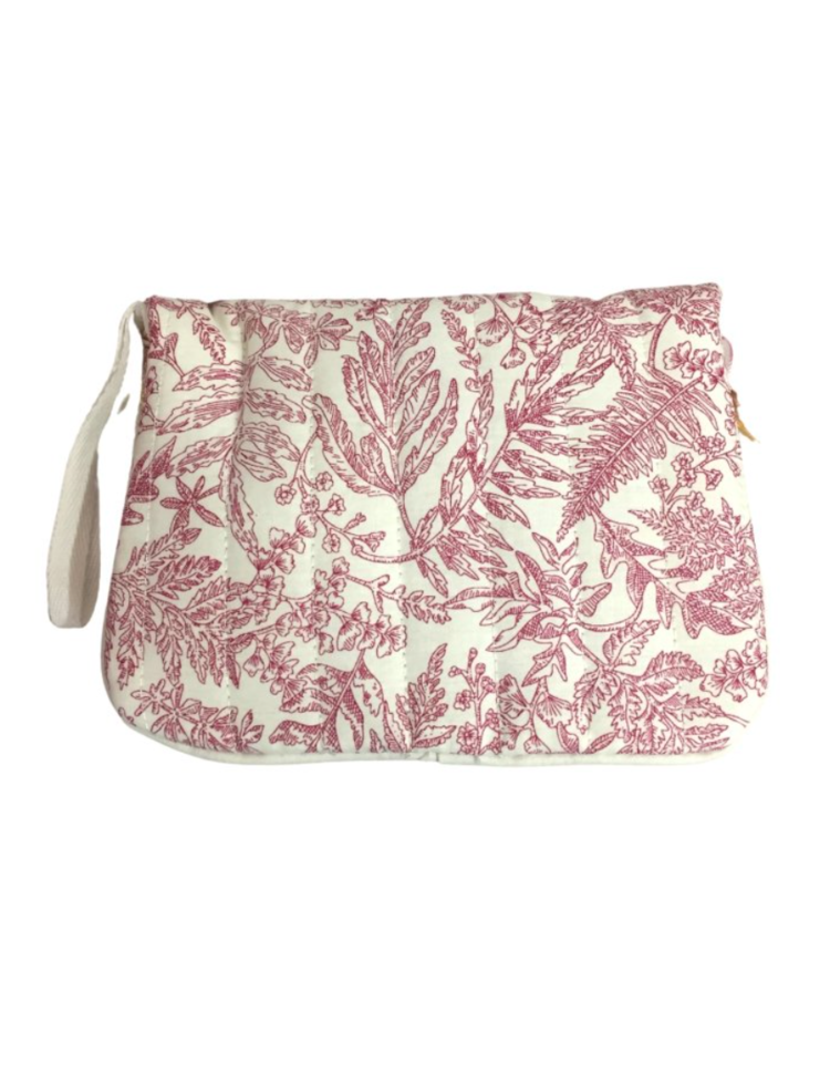 Sofie Flower Pochette Bag / Pink & Cream
