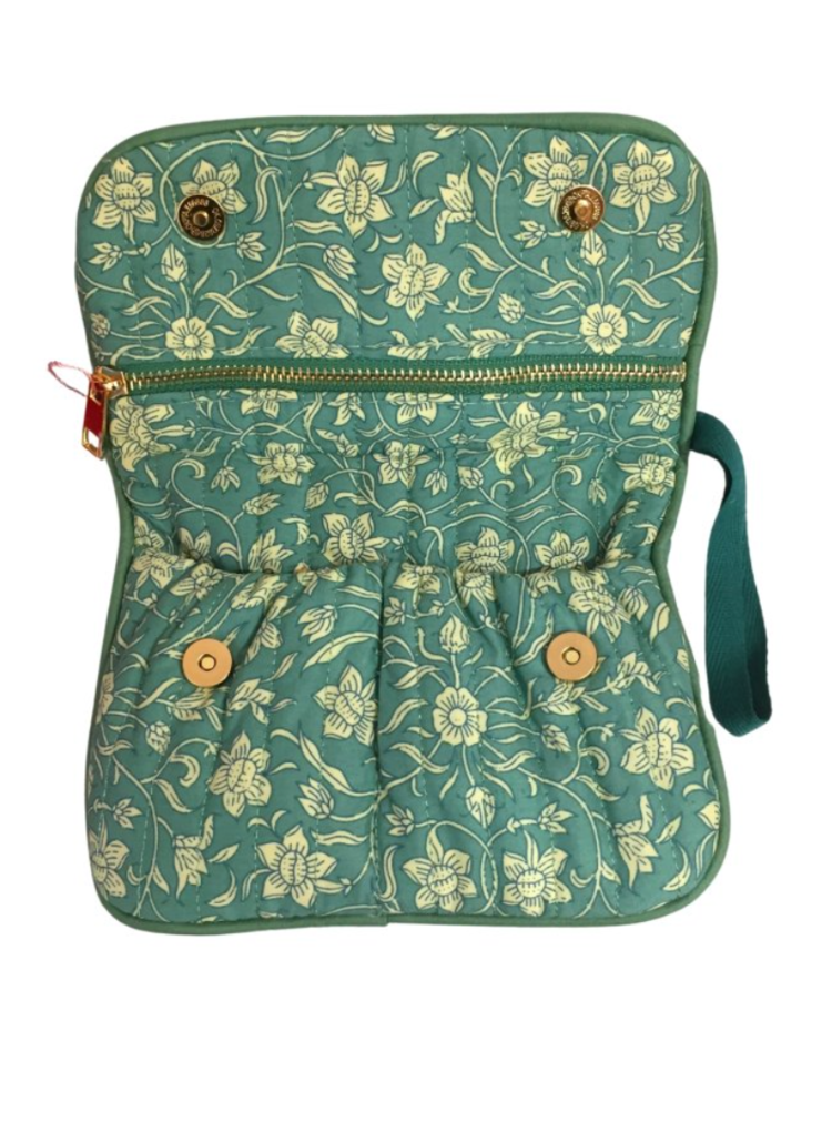Sofie Flower Pochette Bag / Green