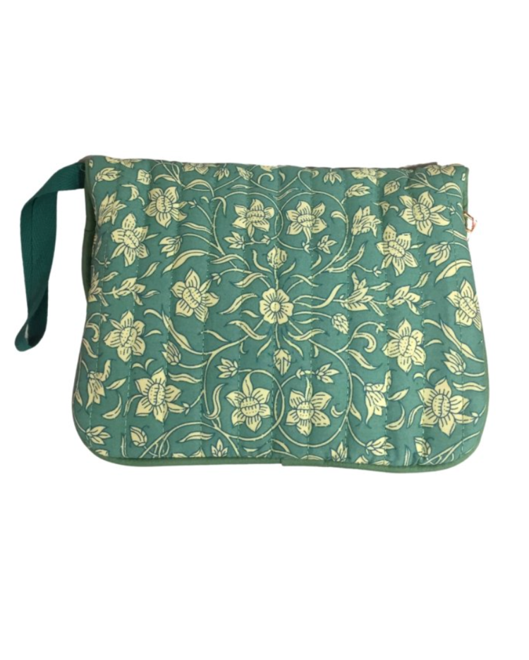 Sofie Flower Pochette Bag / Green