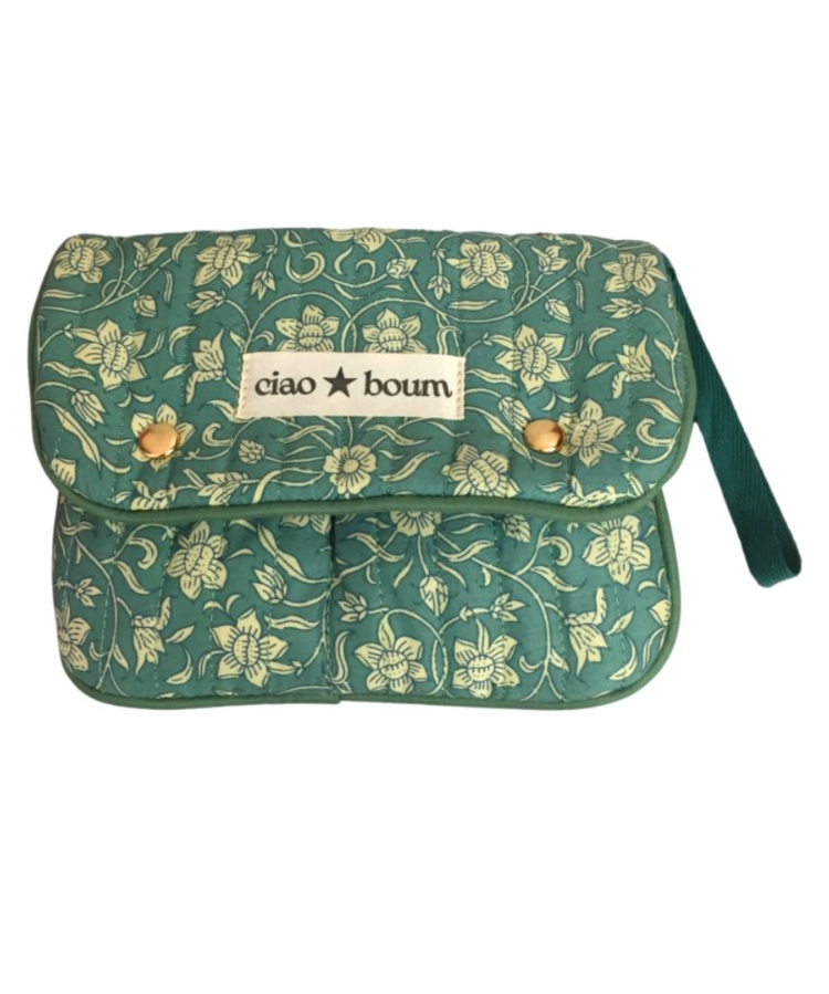 Sofie Flower Pochette Bag / Green