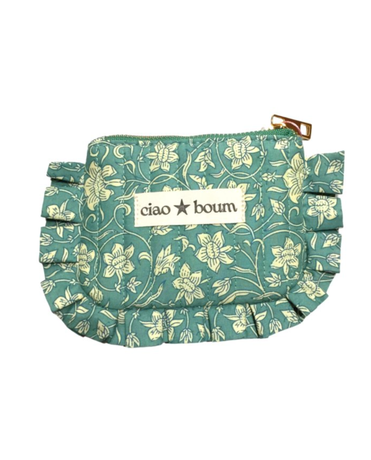 Micha Small Flower Pouch / Green