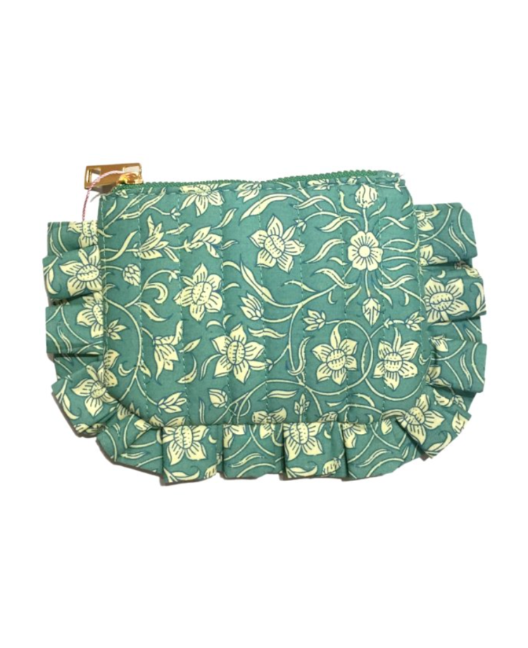 Micha Small Flower Pouch / Green