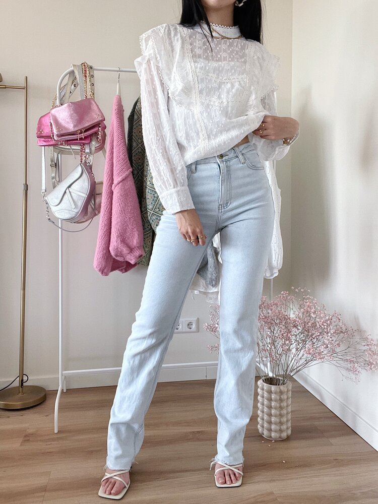 Macy Straight Leg Jeans / Blue (TALL)