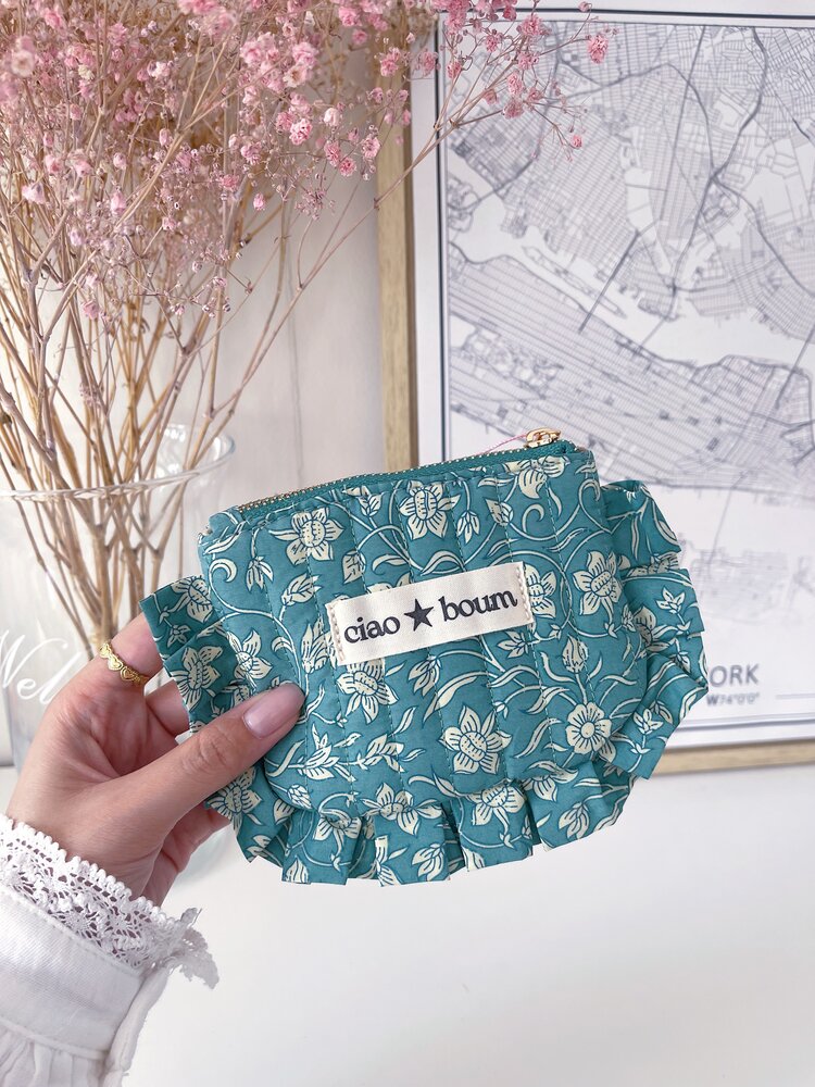 Micha Small Flower Pouch / Green