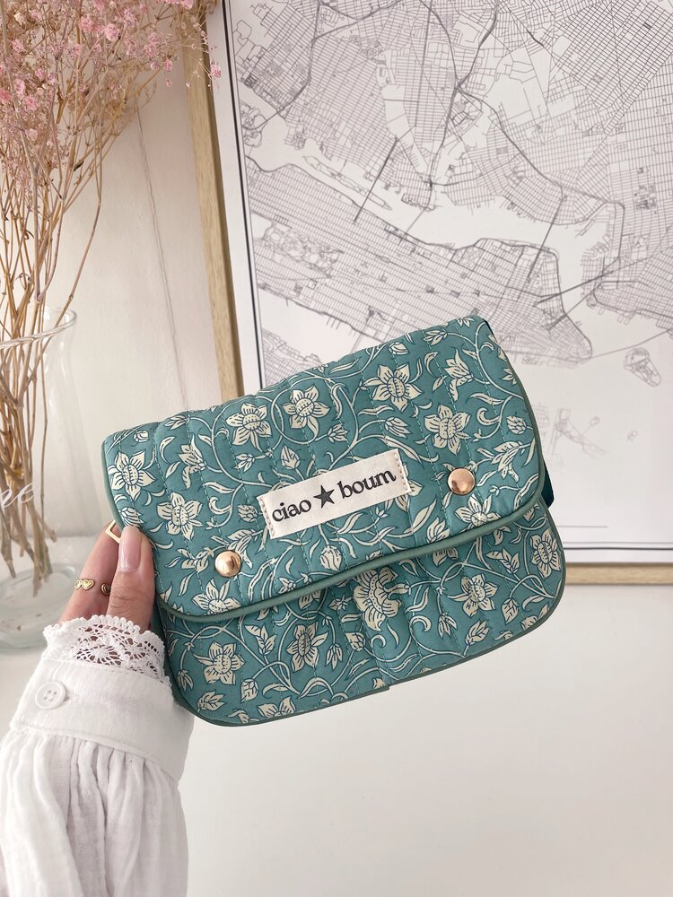 Sofie Flower Pochette Bag / Green