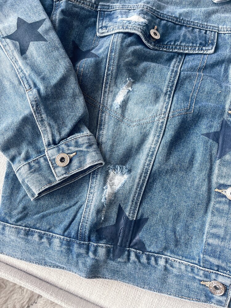 Ziza Star Denim Jacket / Blue