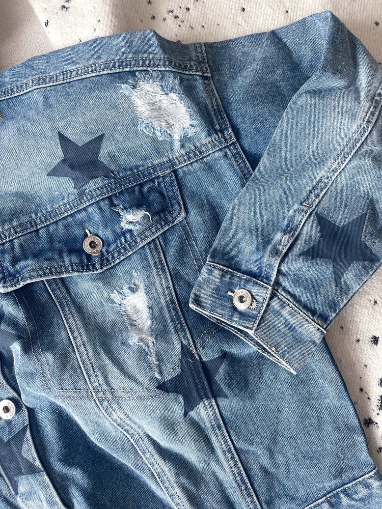 Ziza Star Denim Jacket / Blue