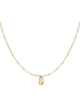 Gold Shell Dots Necklace