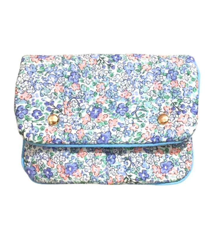 Sofie Flower Pochette Bag / Blue Mix