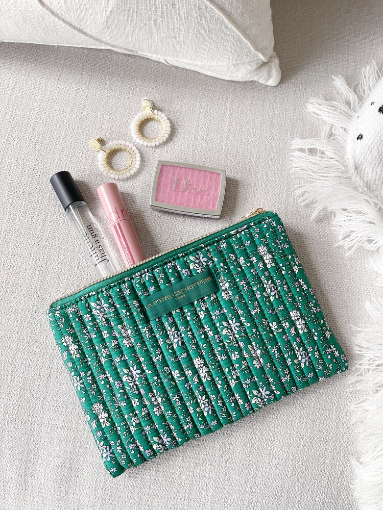Lizzie Flower Pouch / Green