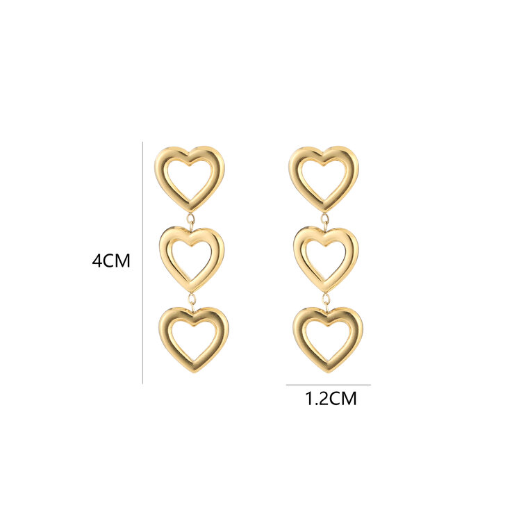 Gold All Of My Heart Earrings